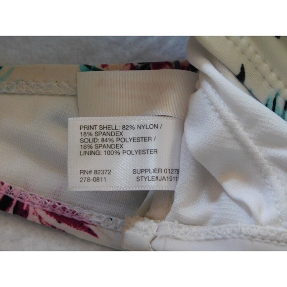 Arizona Swimsuit Swim Top Multi Colored Print Size Small - Picture 8 of 8